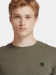 T-shirt męski bawełniany Timberland TB0A2BPR S Khaki (193392792544) - obraz 4