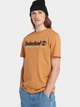 T-shirt męski bawełniany Timberland TB0A6SE1 L Beżowy (194112902236) - obraz 3