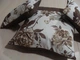 Комплект декоративных подушек Firanka Flowers 45х45см 1шт 40х20см 2шт молочные с коричневым (п_0453) - изображение 5