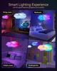 LED світильник підвісний нічник 3D "Хмара", з RGB підсвічуванням та пультом управління, музичною синхронізацією, таймер відключення, легка установка, білий - зображення 8