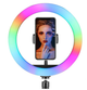 Светодиодная кольцевая лампа для фото, селфи RGB MJ-26см от USB с для фото с держателем для телефона - изображение 5