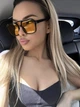Солнцезащитные очки No Brand авиатор Daily имиджевые желтые с черным - изображение 3