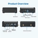 Мини ПК MINIX Z100-0dB Fanless / Intel N100 / RAM 16GB / SSD 512GB / 2 x HDMI / LAN / Wi-Fi 6 / Bluetooth 5.2 / Windows 11 / Black Б/В - изображение 2