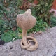 Фигура Кобра закрытый рот, желтая (30х15х15 см), скульптура для сада с полистоуна - изображение 3