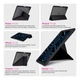 Чехол-книжка для планшета Apple iPad Pro 11 (2024)/Pro 11 (2025) M5, Y-Type PEN, Черный, магнитный, с держателем для стилуса, противоударный, обложка с функцией подставки, экокожа + ТПУ, функция автоматического пробуждения/сна - изображение 3