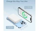 Повербанк мини 10000 mAh 20W беспроводная зарядка для айфона Qi 15W Baseus Magnetic Mini PPCX030002 Power Bank MagSafe быстрая зарядка QC3.0+PD3.0 White - изображение 10