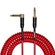 Кабель інструментальний Cascha CCA-G2RD6 (Advanced Line Guitar Cable Curly, Red, 6 м) - изображение 1