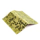 Самоклеющаяся декоративная стенная плитка стеклянная 3D мозаика для интерьера кухни и ванной 298×298 мм Золотистая - изображение 6