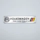 Эмблема алюминиевая Volkswagen Keep a great thing going (Германия) 12,0*2,6 см - изображение 2