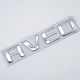 Емблема напис Aveo Chevrolet (хром, глянець) 12,3*2,1 см - зображення 1
