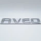 Емблема напис Aveo Chevrolet (хром, глянець) 12,3*2,1 см - зображення 4
