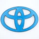 Эмблема логотип Toyota 120х82 мм (чёрный, глянец) - изображение 3