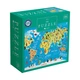 Пазлы детские Interdruk "Kids" World Map "Карта мира" 48х33 см 250 шт + наклейки (368966) - изображение 1