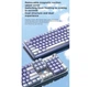 Клавіатура ігрова механічна Aula Mechanical F-2088 PRO Blue-Purple, +10 keys White, KRGD Blue - зображення 2