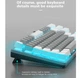 Клавиатура игровая механическая Aula Mechanical F-3287 White-Grey Keycap KRGD Blue - изображение 3