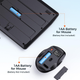 Беспроводная клавиатура с мышью для пк и ноутбука MeeTion MT-C4130 USB 2.4Гц |UA/RU/EN раскладки| Black - изображение 6