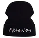 Шапка логотип Friends (Друзья) с подворотом Черный, Унисекс WUKE One size - изображение 1