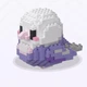 Конструктор ChaoLeChuang Бузковий папуга (232 деталі). Micro Diamonds Blocks - зображення 1