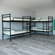 Ліжко двоярусне Tobi Sho COMFORT DUO металеве 190X80 Чорний - зображення 4