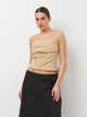 Футболка женская Zara 2306/656 L Бежевая (02306656704049) - изображение 1