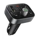 FM трансмітер Baseus FM Launcher S-09 Pro 35W Type-C+2USB (PD+QC3.0) black (C10762200113-00) - зображення 1