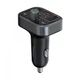 FM трансмітер Baseus FM Launcher S-09 Pro 35W Type-C+2USB (PD+QC3.0) black (C10762200113-00) - зображення 2