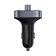 FM трансмітер Baseus FM Launcher S-09 Pro 35W Type-C+2USB (PD+QC3.0) black (C10762200113-00) - зображення 6