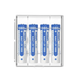 Акумуляторна батарея AAA XTAR Light Blue 1.2V Ni-MH 1000mAh | мaкс. заряд - 1А / розряд - 0.45А | набір 4шт. у пласт. кейсі - изображение 2