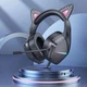 Наушники Borofone BO106 Cute cat с ушками (Черный / Розовый) - изображение 5