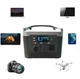 Портативна зарядна станція UKC Sine 9587 600W 12V 40A роз'єм: USB Type-C, USB, Розетка 220 В Black - зображення 3