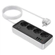 Мережевий подовжувач Hoco Sunlight 4-bit socket AC22 | 3 метри, 3USB/1Type-C, 30W/3A, PD/QC | black - зображення 3