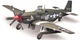 Збірна модель 1/72 літак The Fighter of WWII P-51B Academy 12464 - зображення 3