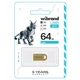 Флеш-накопичувач Wibrand USB 2.0 Lynx 64Gb Золотий - зображення 2