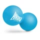 Масажний силіконовий подвійний м'яч PowerPlay PP-4355 Silicone Lacrosse Peanut Ball (6.3*12.6см.) Синій - изображение 1