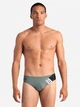 Плавки пляжні чоловічі Arena Stripe Swim Briefs 007929-650 105 Оливкові (3468337395232) - зображення 1