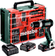 Акумуляторний дриль Metabo SB 18 L BL Set 18 В + два акумулятори + зарядний пристрій + пластиковий кофр з пересувною майстернею 78 компонентів (613157710) - зображення 1