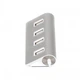 Хаб USB 2.0 Type-A Maxxter HU2A-4P-01 на 4 порта, металл, серебристый - изображение 3