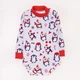 Новогодний теплый боди-гольф для малышей Christmas Penguin рост 98 см (2 - 3 года) Malena Серый с принтом - изображение 1