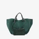 Сумка жіноча замшева шоппер велика Regina Notte Shopper 3782 Темно-зелений - зображення 1