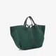 Сумка жіноча замшева шоппер велика Regina Notte Shopper 3782 Темно-зелений - зображення 3