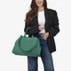 Сумка женская кожаная саквояж большая Regina Notte Travel bag 3787 Зеленый - изображение 2