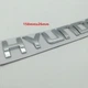 Эмблема надпись Hyundai (хром,глянец) 15,8*2,6 см - изображение 3