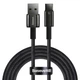 Кабель на 1м USB to Type-C Tungsten Gold 100W Black, Baseus для зарядки и передачи данных (CAWJ000001) - изображение 1