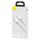 Кабель 2м.Type-C to Lightning High Density Braided 20W White, Baseus для зарядки, передачи данных (CATLGD-A02) - изображение 10