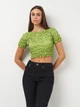 Футболка женская Zara 2712/312 M Зеленая (02712312509031) - изображение 1