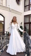 Длинное белое вечернее платье для невест FashionYouWant S белый 43425479 - изображение 3