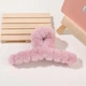 Плюшевый Крабик для волос ANbeauty 14 см Темно-розовый (AN0103293) - изображение 1