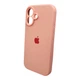Защитный чехол-накладка Silicone Full Case AA Camera Protect для Apple iPhone 16 Grapefruit (FullAAi16-37) - изображение 2