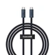 Кабель Baseus Flash 2 USB4 Full-Featured Charging Cable Type-C to Type-C 240W 2м Cluster Black (P10311803112-00) - изображение 1