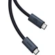 Кабель Baseus Flash 2 USB4 Full-Featured Charging Cable Type-C to Type-C 240W 2м Cluster Black (P10311803112-00) - изображение 2